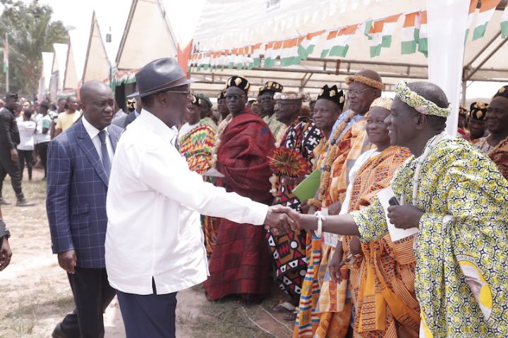 Visite d’état dans le N’zi : Le President Alassane Ouattara apporte le développement au département de Bocanda